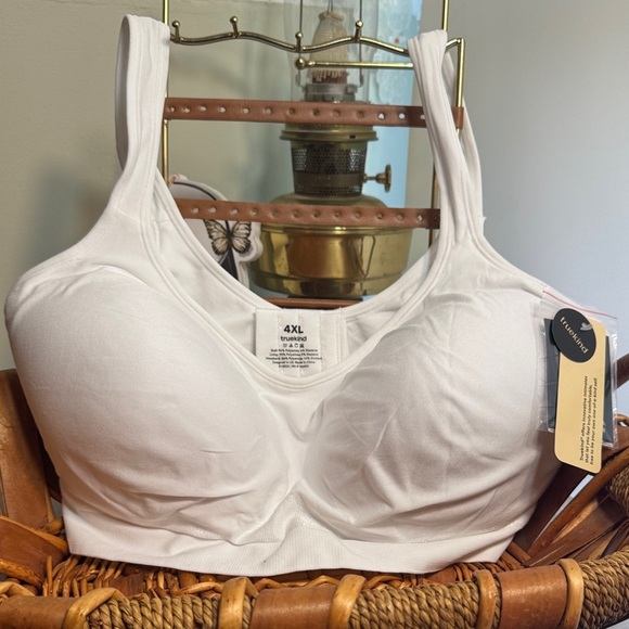 Truekind White Bra Women 4XL with Extender - Picture 1 of 8